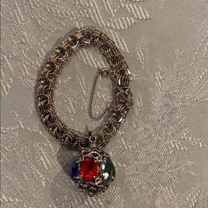 Rhythm sterling vintage charm bracelet
